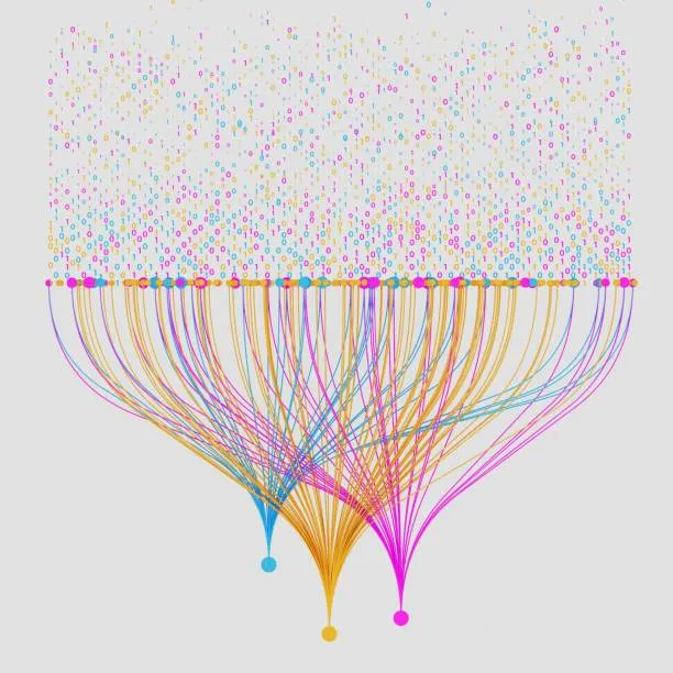 Абстрактная визуализация AI
